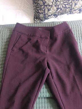 Ann Taylor Factory Plum Ponte Trousers